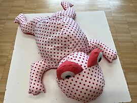 Frosch/Schlange Kuscheltier, 5. Kl.