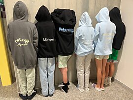 Hoodies, Verzierung mit Plotter, 6.Kl.